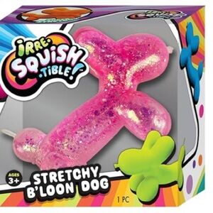 Stretchy ballon Dog - Pink Glitter